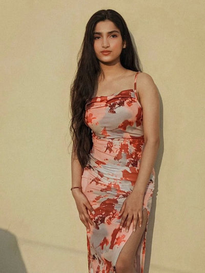 Women Bodycon Multicolor Dress