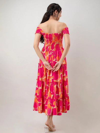 Multicoloured Floral Maxi Dress