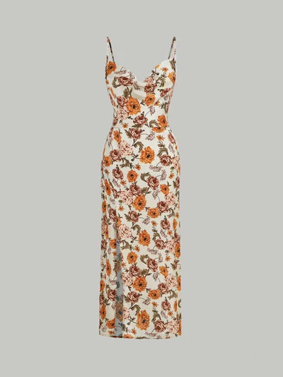 Stylish Bodycon Floral Printed Bodycon Dress