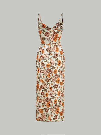 Stylish Bodycon Floral Printed Bodycon Dress