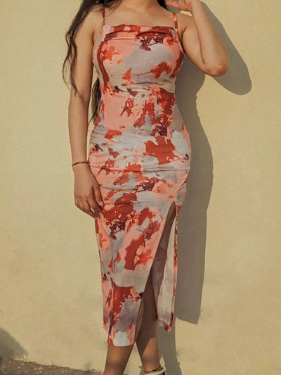 Women Bodycon Multicolor Dress