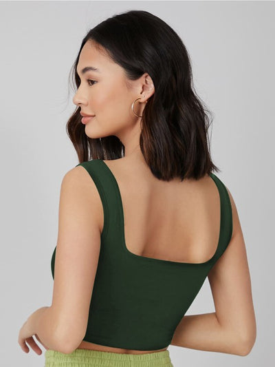 Square Neck Crop Top