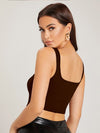 Square neck Cropped Tank Top