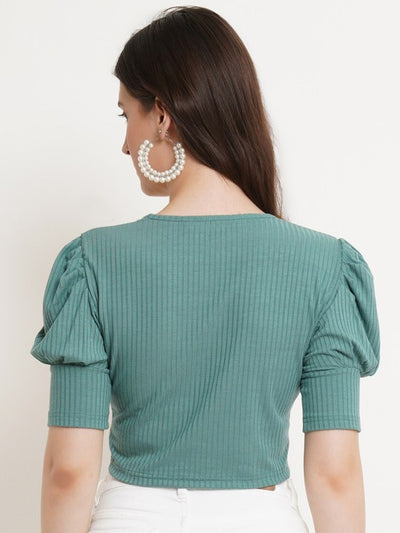 Off-White Crop Top