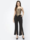 Graphic Printed Satin Crop Top