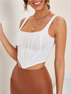 Square neck Cropped Tank Top