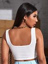 Square Neck Crop Top