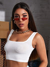 Square Neck Crop Top