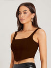 Square neck Cropped Tank Top